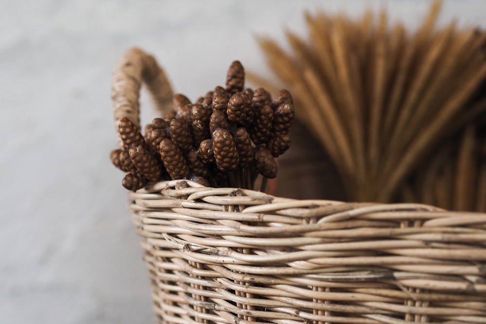 Handwoven storage basket